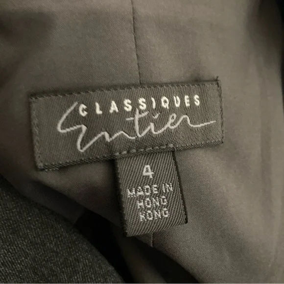 Classiques Entier Woman Grey Three Button Jacket Blazer - Picture 9 of 11